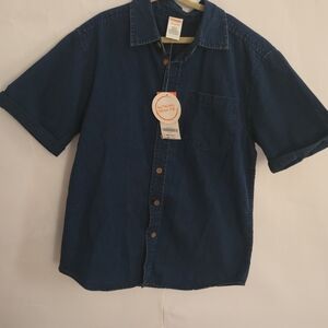Gymboree Navy Blue Button-Down Shirt